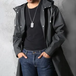 Veste de pluie pour hommes avec capuche