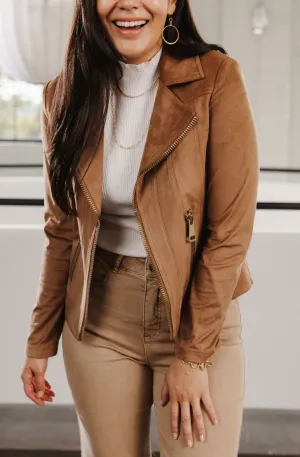 Vintage Suede Moto Jacket - HQ