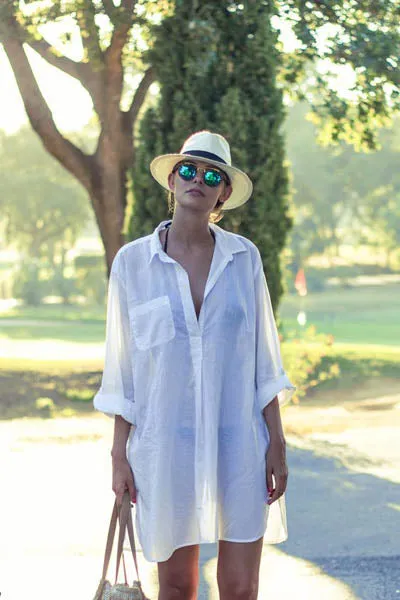 White Beach Shirt