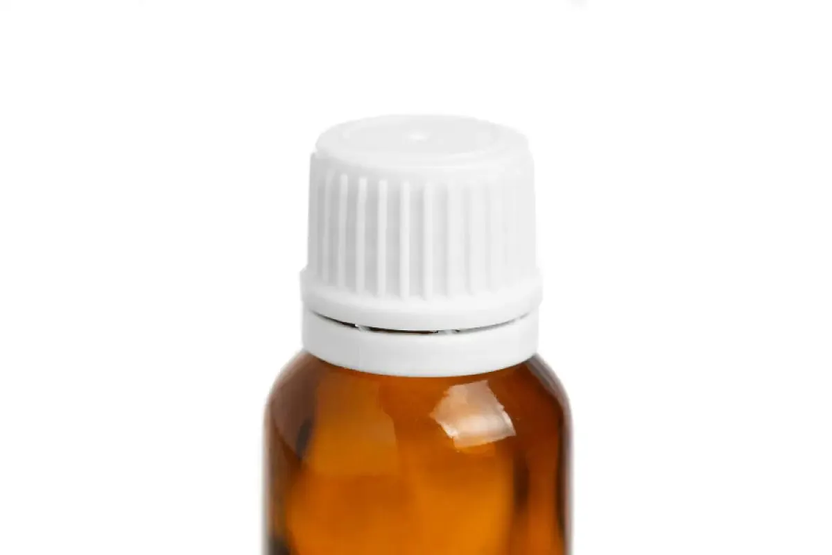 White Euro-Style Caps for Vials with Neck Size, 18-415 (Pack of 6)