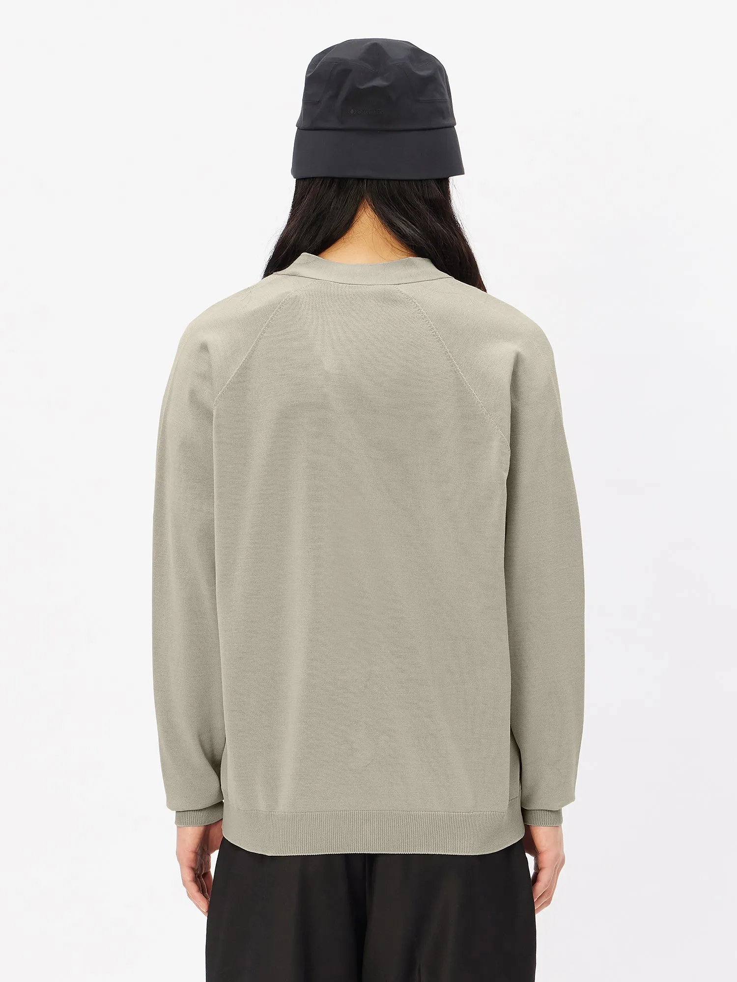 Wholegarment Wool Knit Cardigan