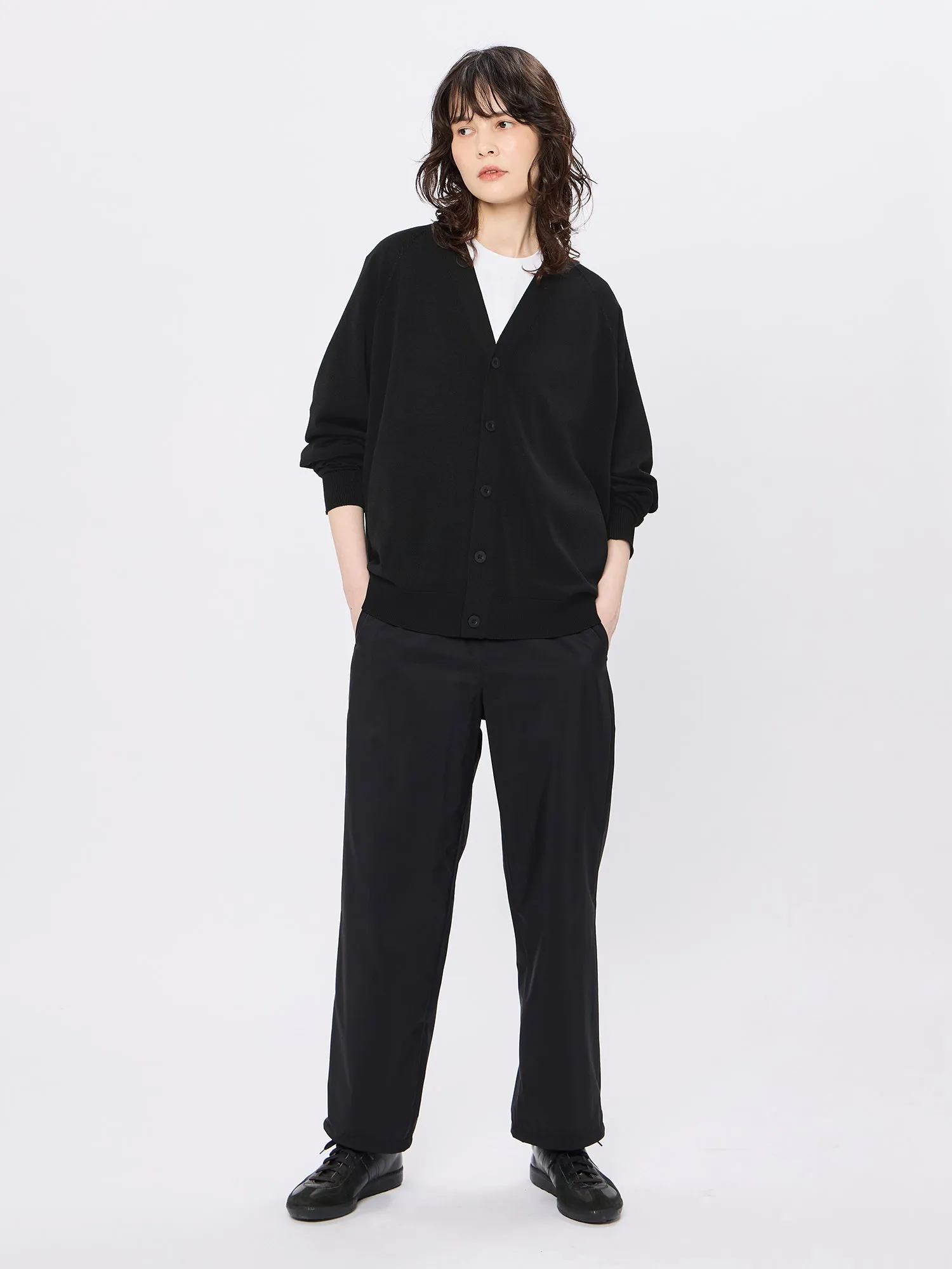 Wholegarment Wool Knit Cardigan