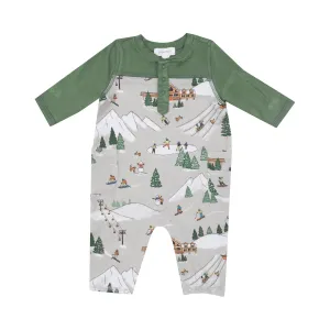 Winter Fun Skiers Romper