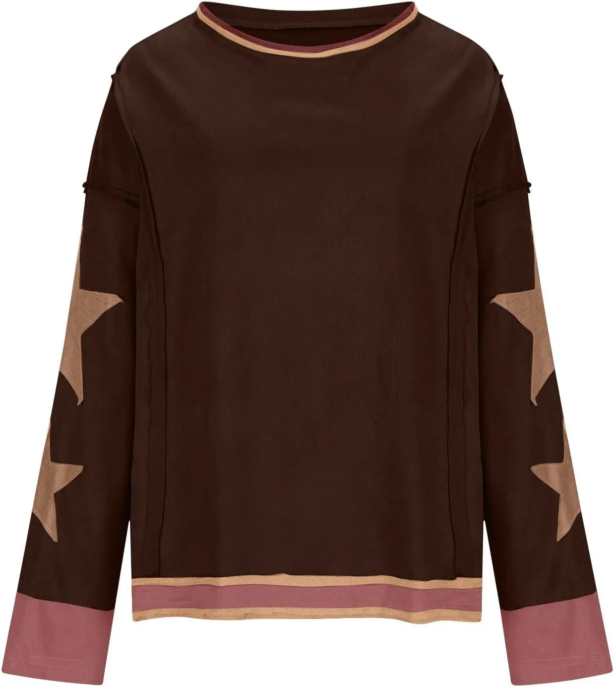 Women Crop Sweatshirts Long Sleeve Trendy Graphic Design Pullover Tops Casual Loose Crewneck Sweatshirt