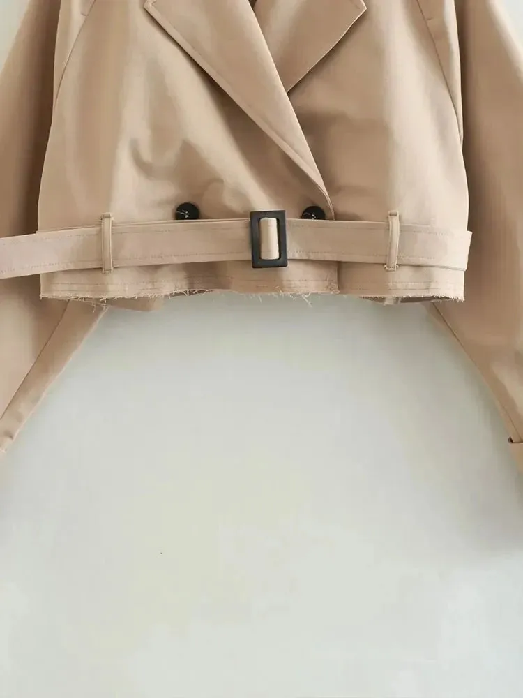 Women's Cropped Trench Coat