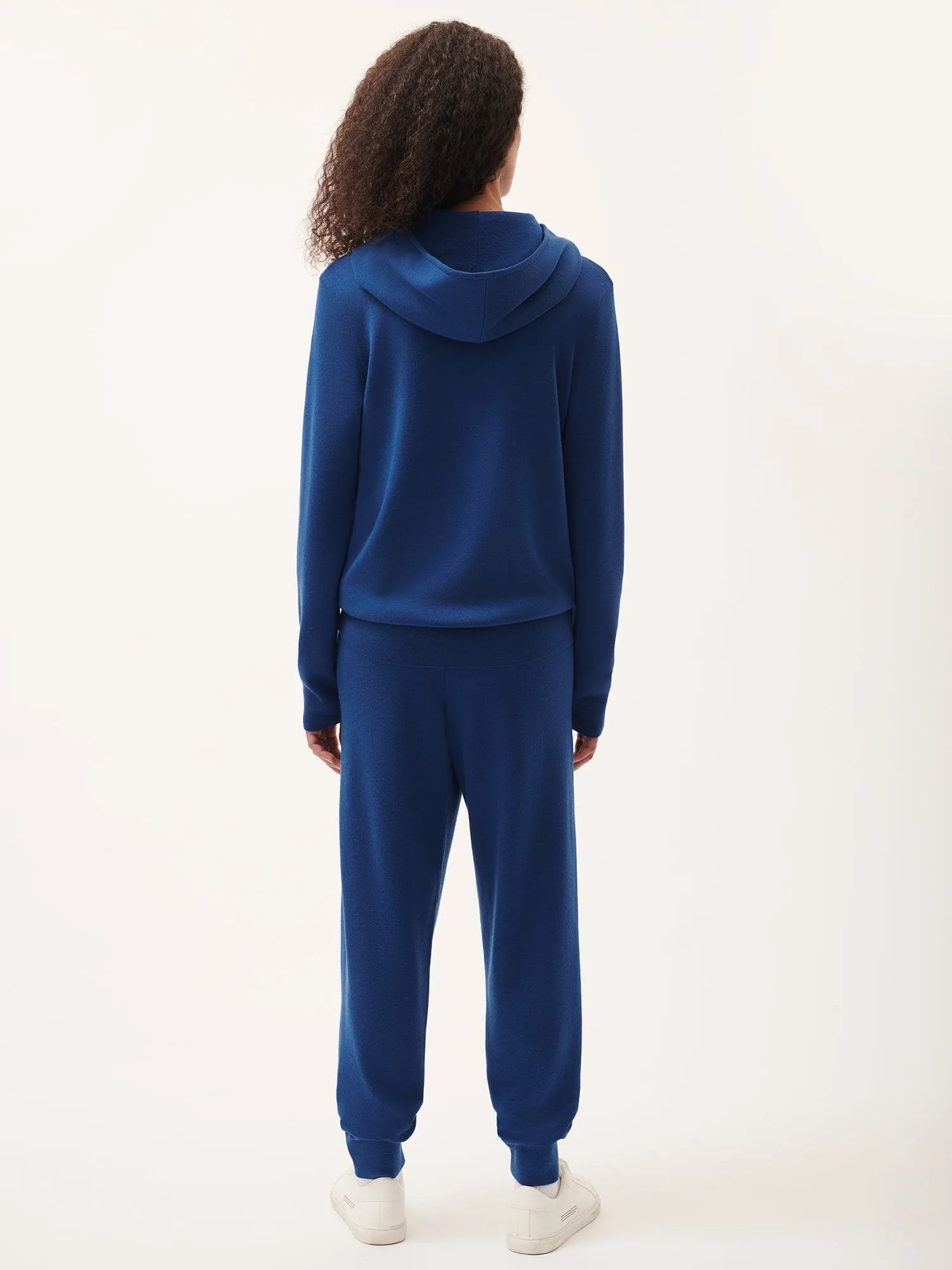 Womens DNA Regenerative Merino Wool Track Pants—earth blue