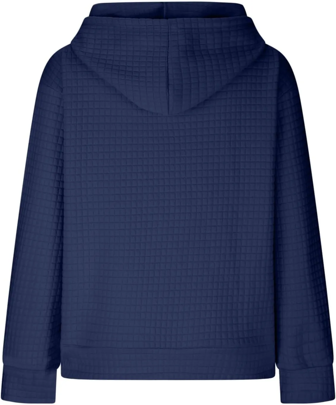 Womens Hoodies Fall Winter Waffle Knit Drawstring Cute Sweatshirts with Pocket Trendy Pullover
