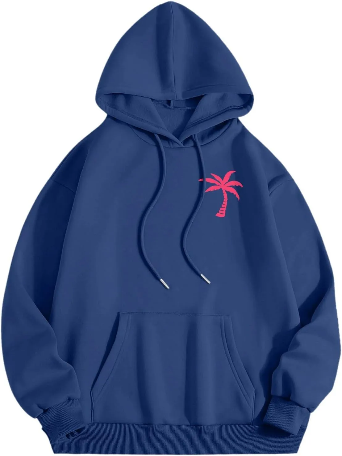 Womens Letter Print Oversized Hoodies Sweatshirts Casual Long Sleeve Pullover Tops with Pocket Fashion Outfits Clothes