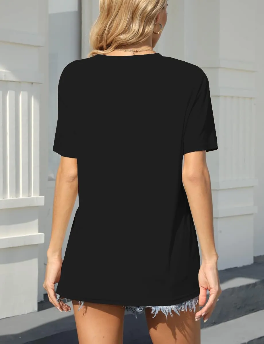 Womens Los Angeles California T-Shirts Summer Beach Cute Printed Short Sleeve Cotton Casual Graphic Tee Tops