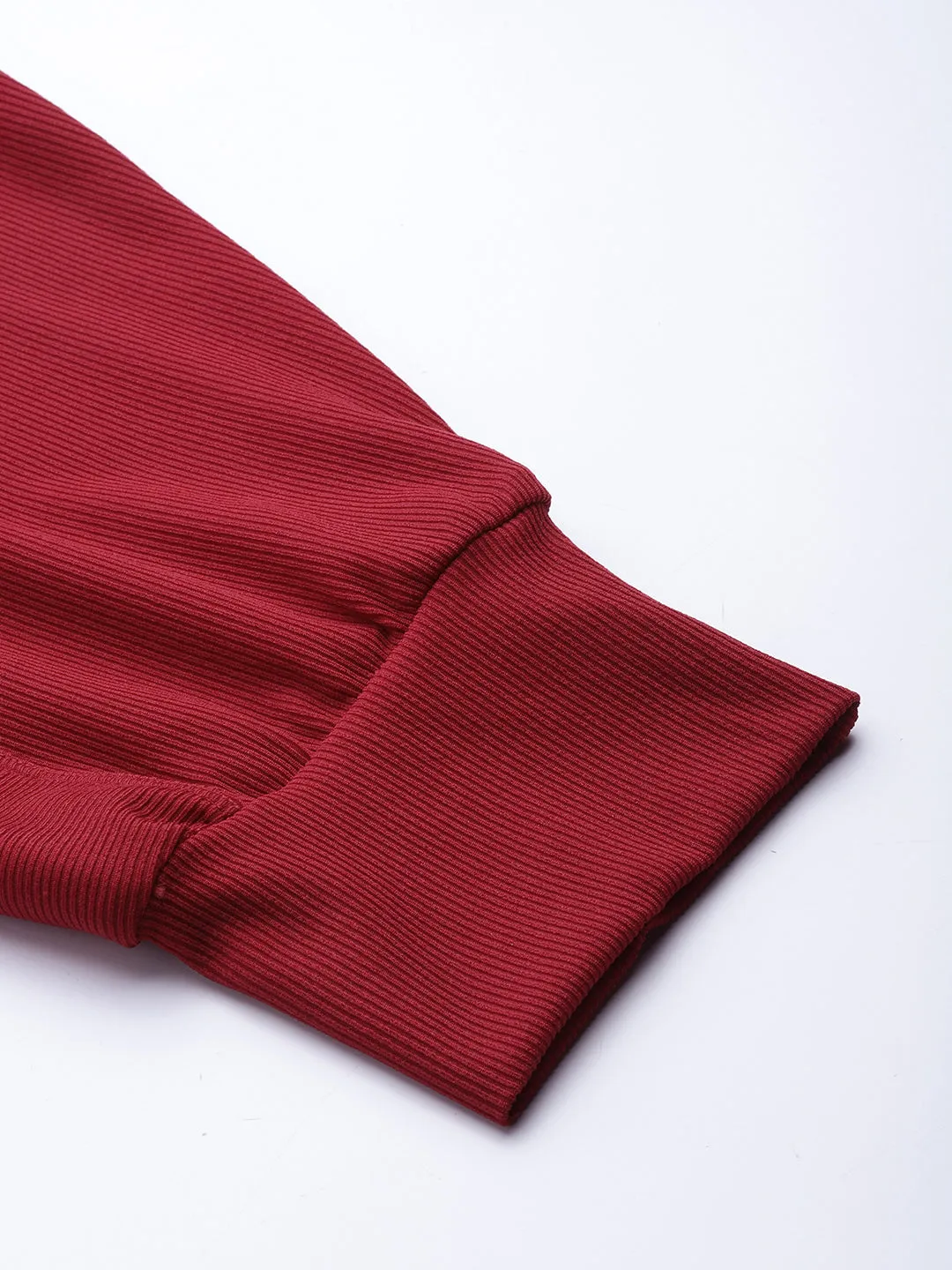 Women's Maroon Solid Relaxed Fit Dry Fit Gym Joggers