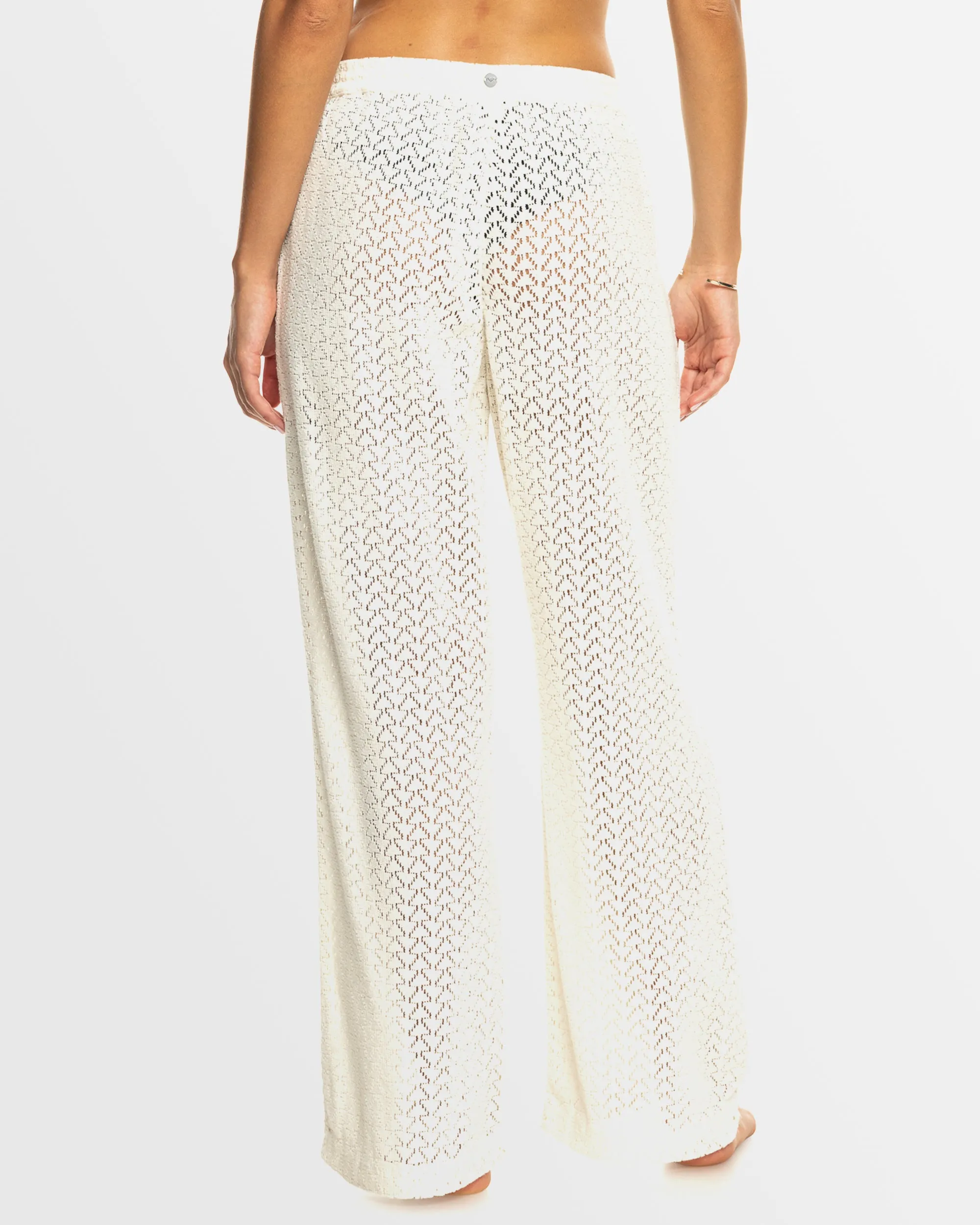 Womens Mood Moving Crochet Beachy Cover Up Pants