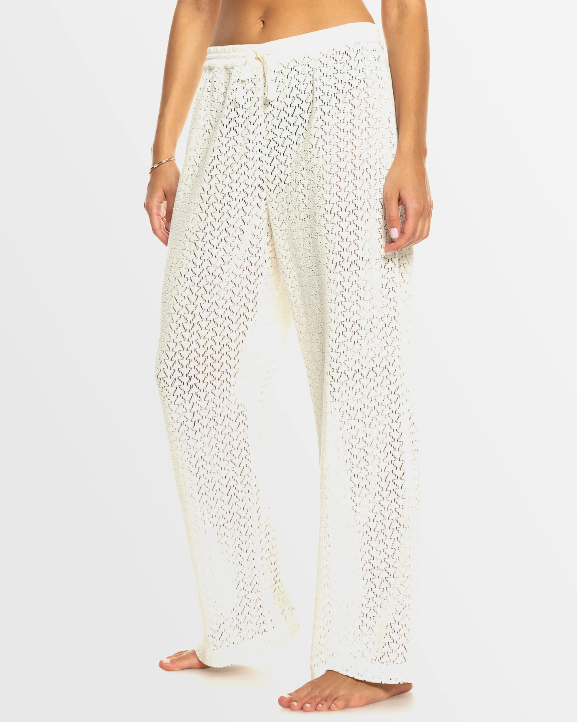 Womens Mood Moving Crochet Beachy Cover Up Pants