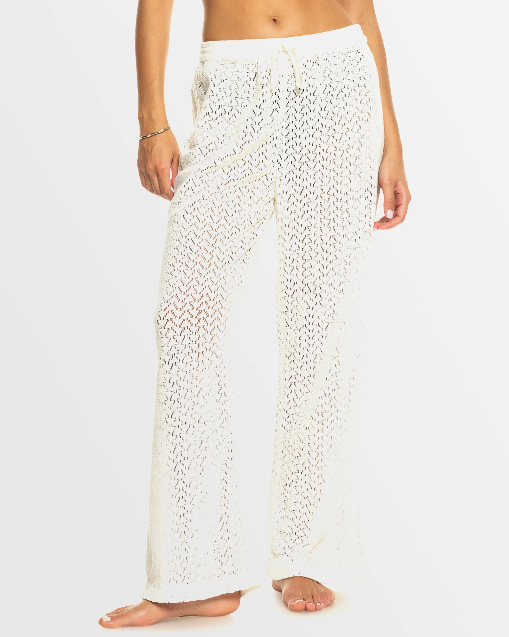 Womens Mood Moving Crochet Beachy Cover Up Pants