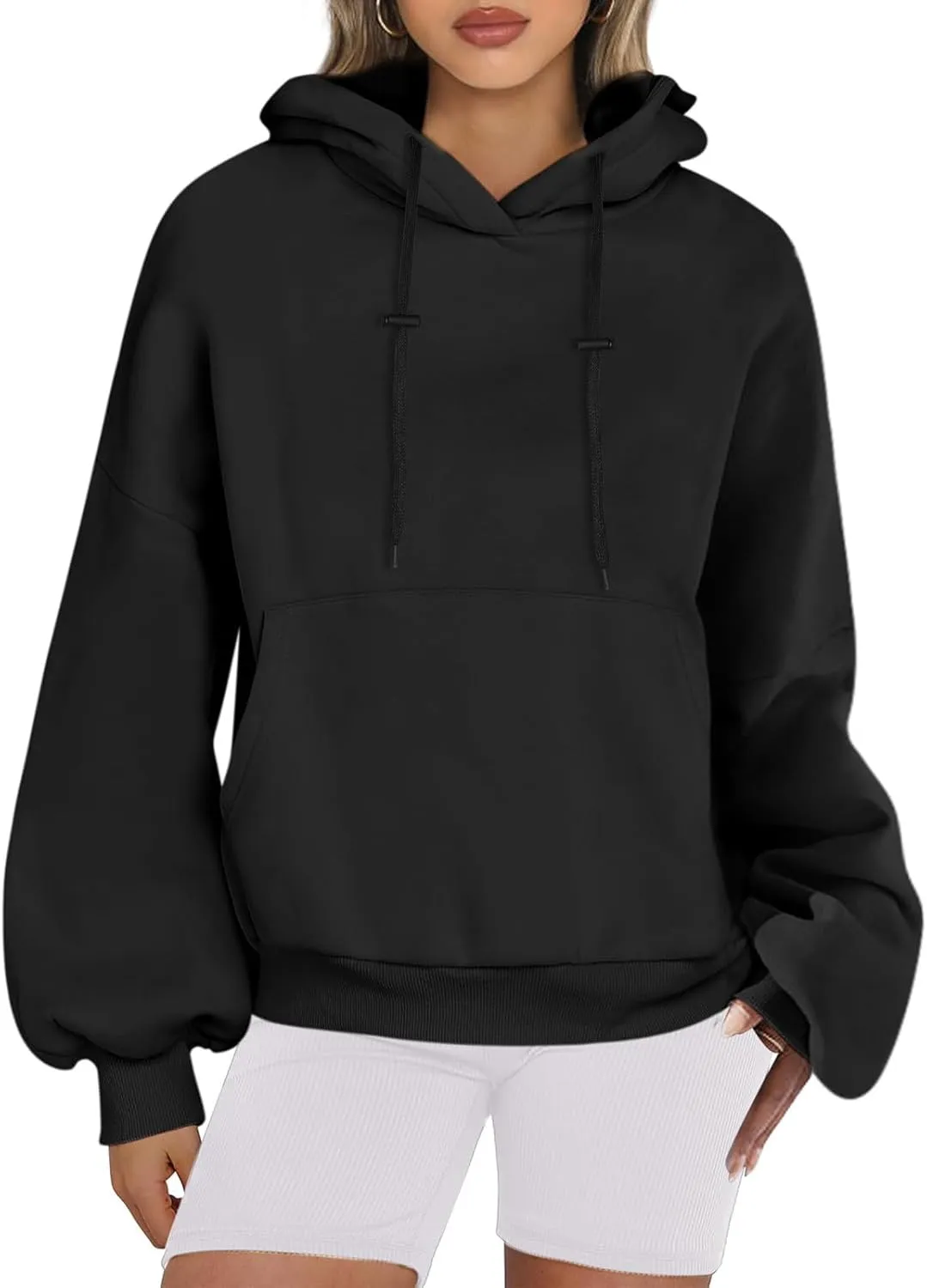 Womens Oversized Hoodies Tops Loose Fit Fleece Sweatshirts 2024 Fall Pullover Sweaters Teen Girls Clothes with Pocket
