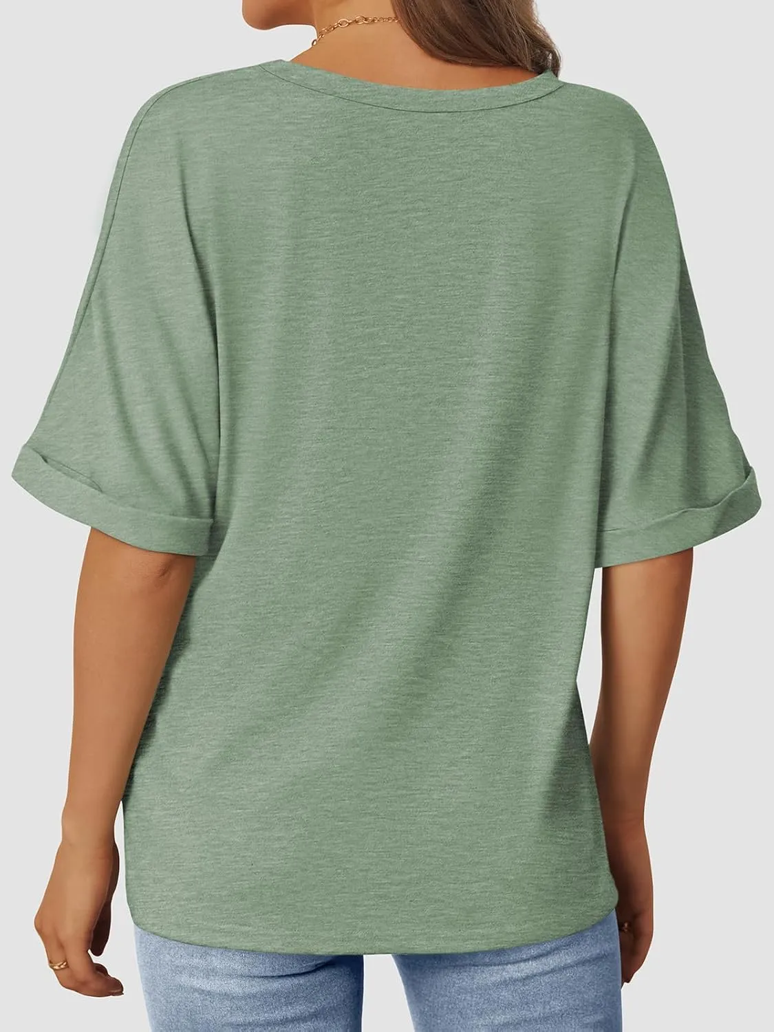 Women's Oversized T Shirts Short Sleeve Crewneck Summer Tops Casual Loose Basic Tee Shirts 2025 Trendy Clothes