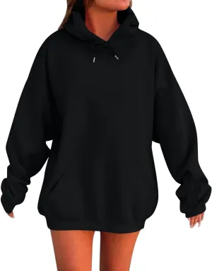 Womens Oversized Winter Cotton Hoodies 2024 Winter Cute Sweatshirts Pullover Fashion Tops Trendy Outfits