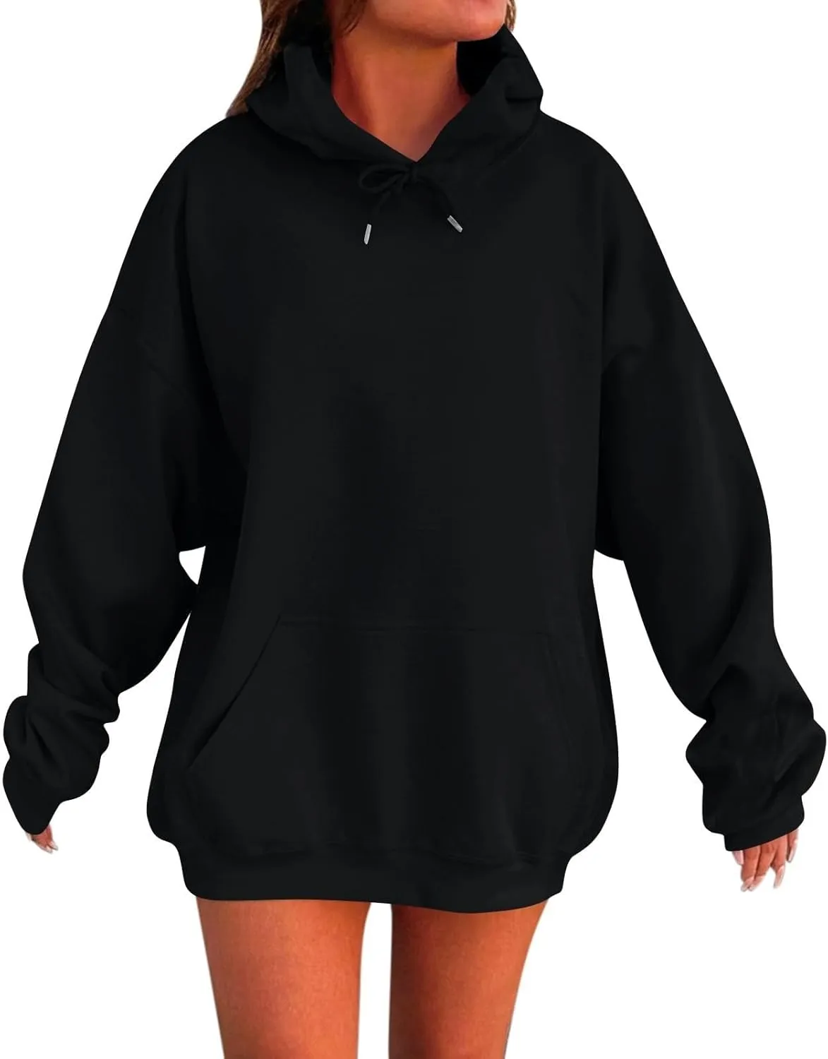 Womens Oversized Winter Cotton Hoodies 2024 Winter Cute Sweatshirts Pullover Fashion Tops Trendy Outfits