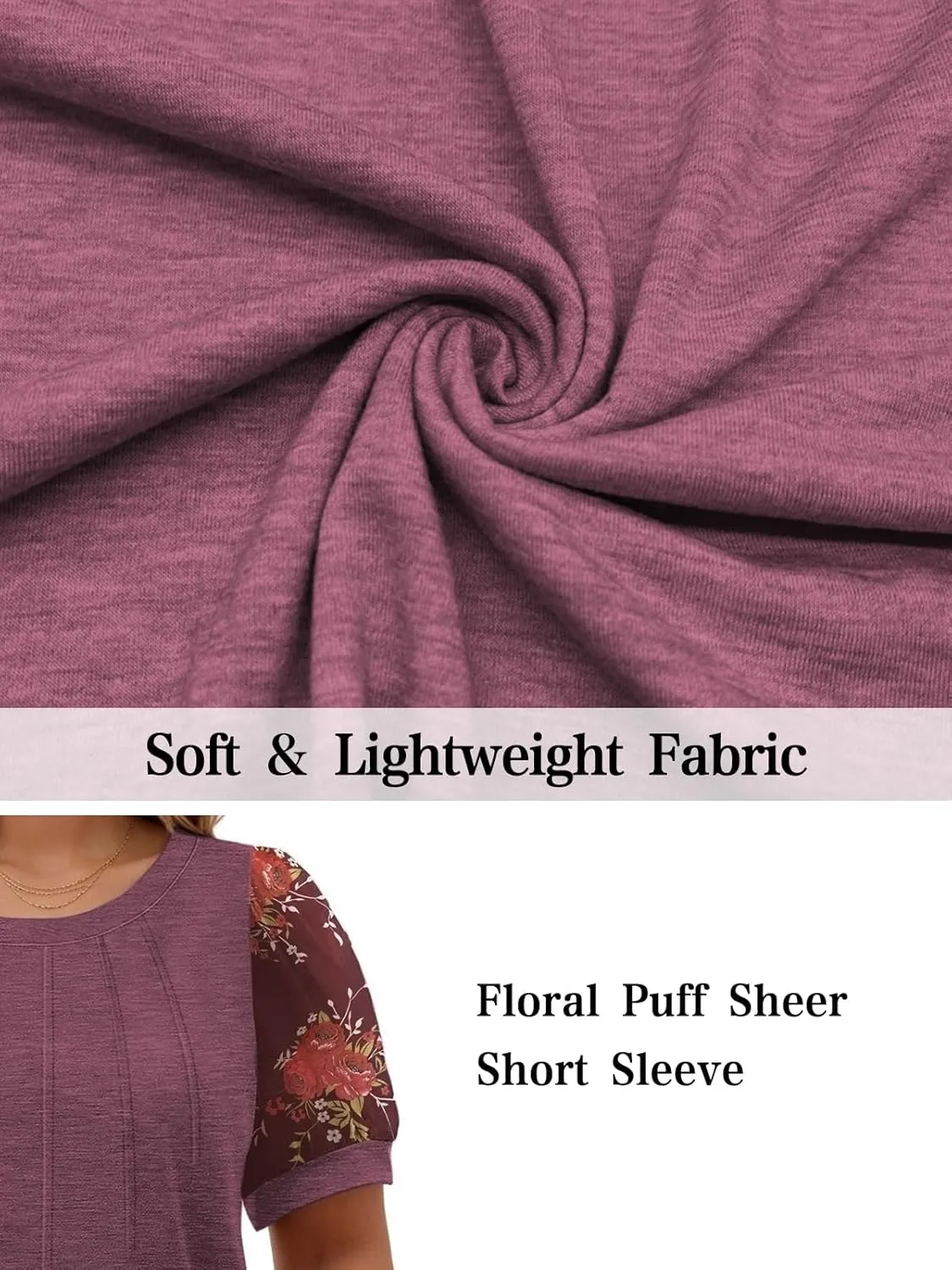 Womens-Plus-Size-Summer-Tops Dressy Dotted Puff Sheer Short Sleeve T Shirts Trendy Pleated Blouses Cute Casual Tunics