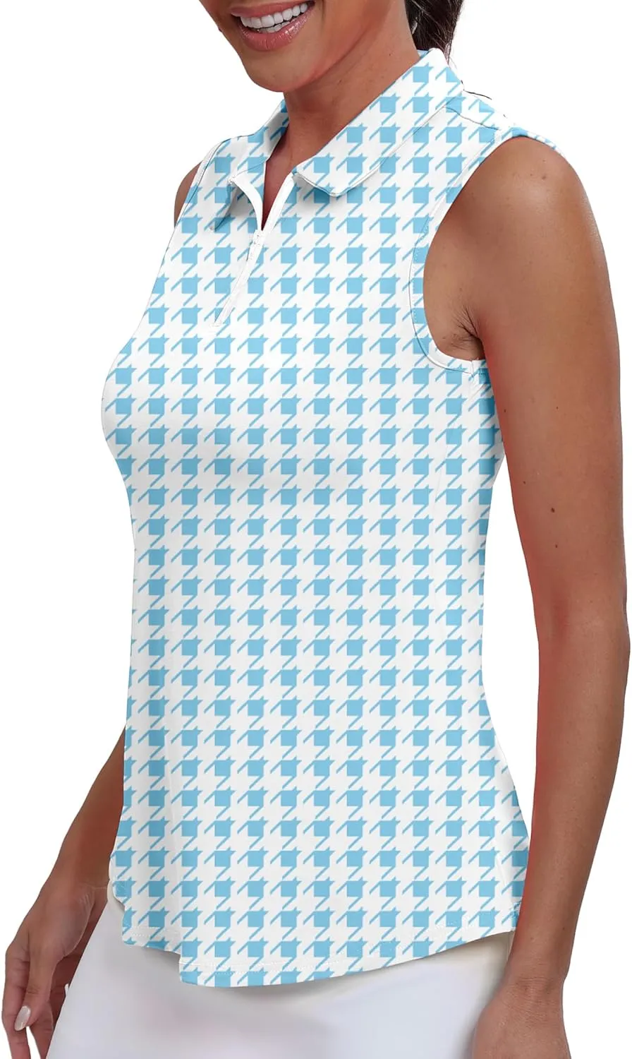 Womens Polo Shirts Athletic Golf Tennis Tanks Top Casual Sleeveless V Neck Quick Dry Shirts Workout Tee