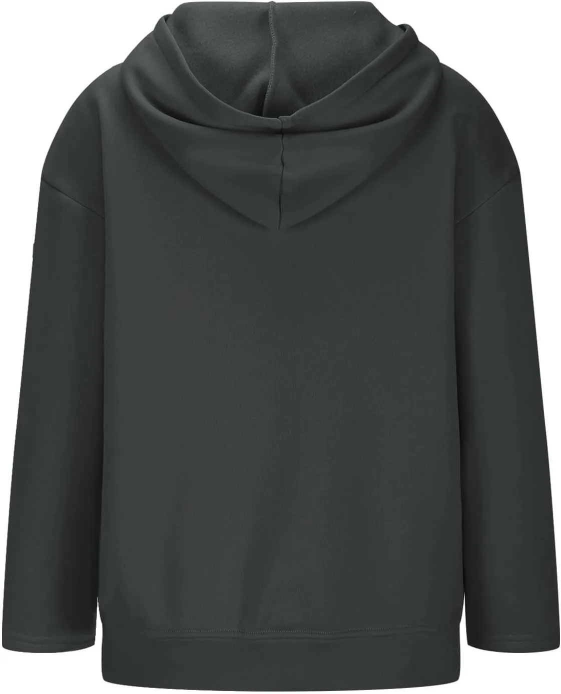 Womens Solid Fleece Hooded Sweatshirts Oversized Casual Fall Winter Pullover Hoodies 2024 Baggy Long Sleeve Tops 2024