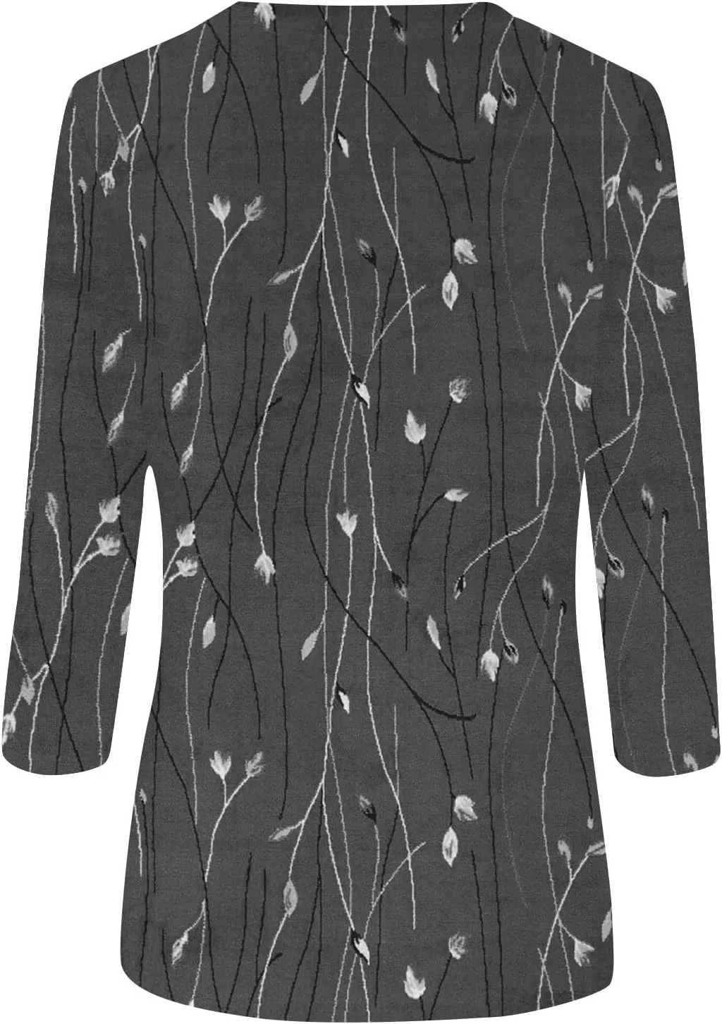 Womens Summer Tops Dressy 3/4 Sleeve Shirts Floral Print Tunic Blouses 2024 Womens Tops Casual Basic Tees