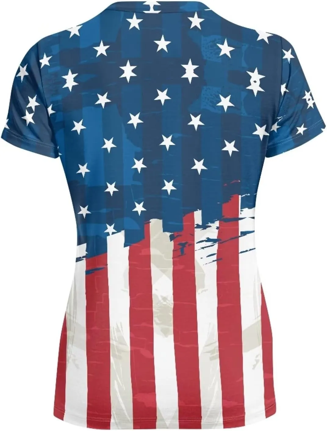 Womens Summer V Neck Casual T Shirt Short Sleeve Blouses Tops Plus Size Athletic T-Shirt for Women Graphic XS-5XL
