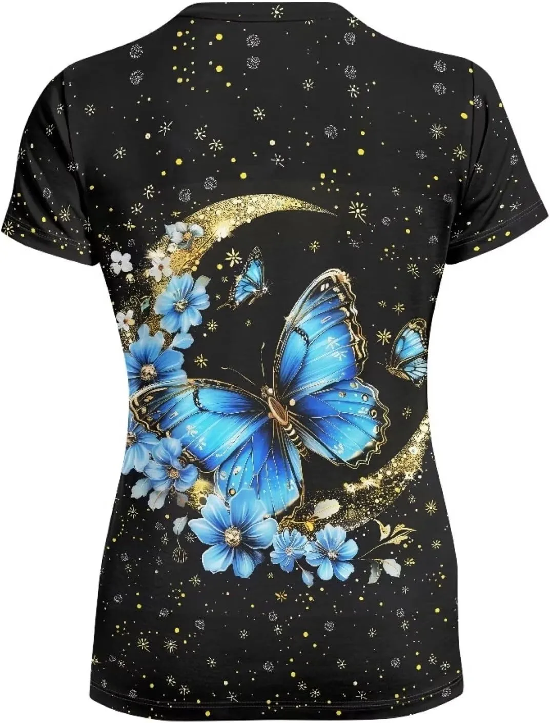Womens Summer V Neck Casual T Shirt Short Sleeve Blouses Tops Plus Size Athletic T-Shirt for Women Graphic XS-5XL