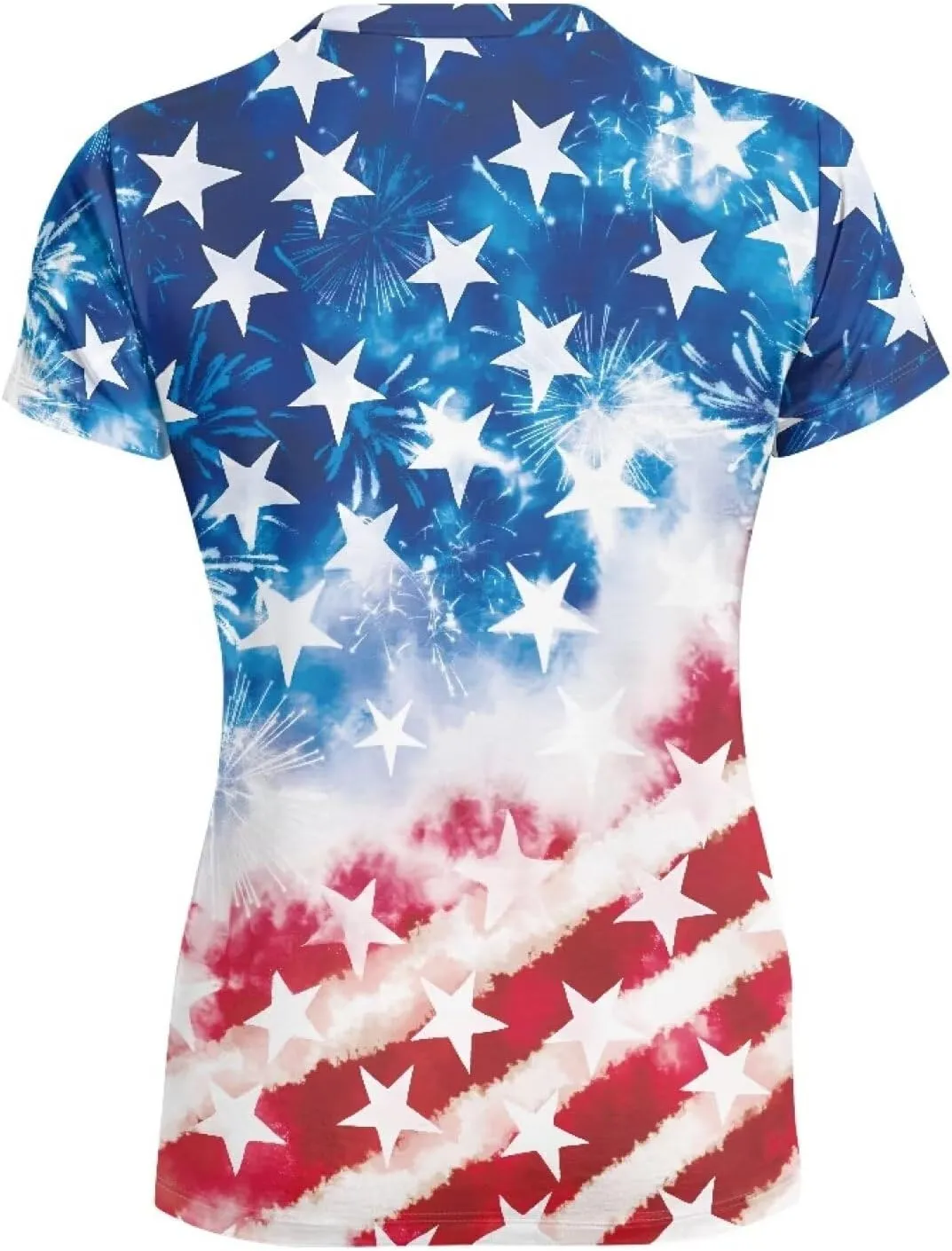 Womens Summer V Neck Casual T Shirt Short Sleeve Blouses Tops Plus Size Athletic T-Shirt for Women Graphic XS-5XL