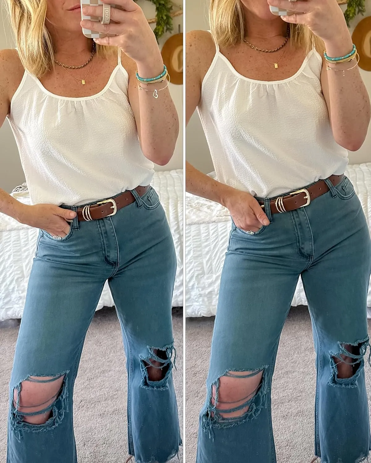 Zeagoo Womens Summer Sleeveless Tops Scoop Neck Cute Tank Camisole Casual Loose Fit Tops