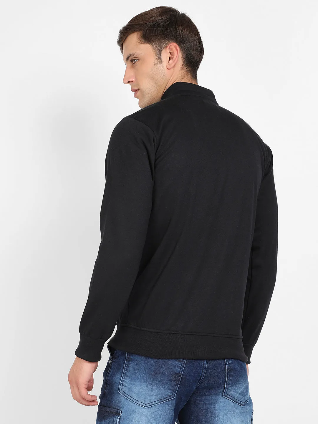 Zip-Front Jacket With Quilted Detail