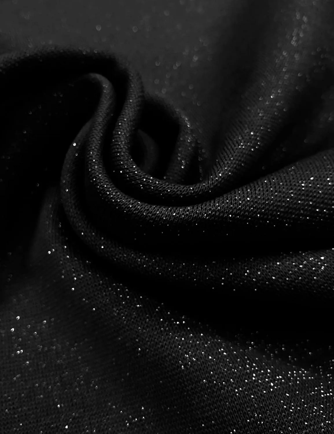 ZOMVA Plus Size 0X-4X Sparkly Glitter Ruched Bodycon Midi Dress Sparkle Sequin Wrap Ruffle Sleeve Dress Cocktail Party Formal